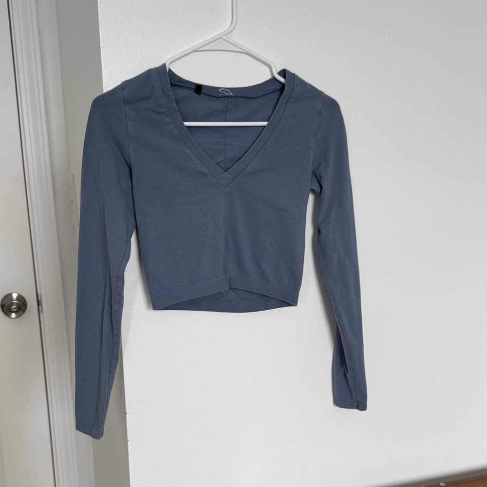 Gymshark cotton seamless long sleeve midi top